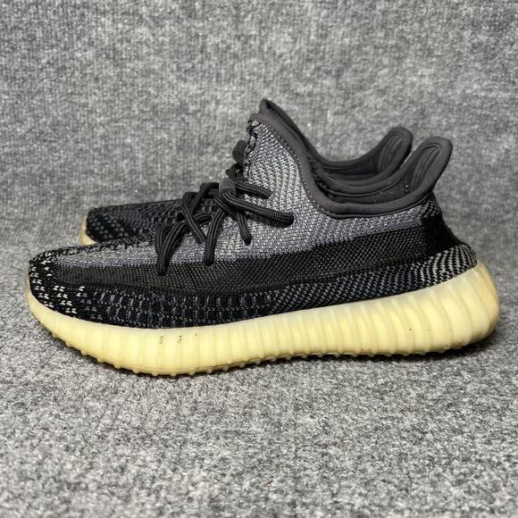 Adidas Yeezy Boost 350 V2 Shoes Sneakers Mens Size 7 Black Gray Carbon FZ5000 - Picture 3 of 9